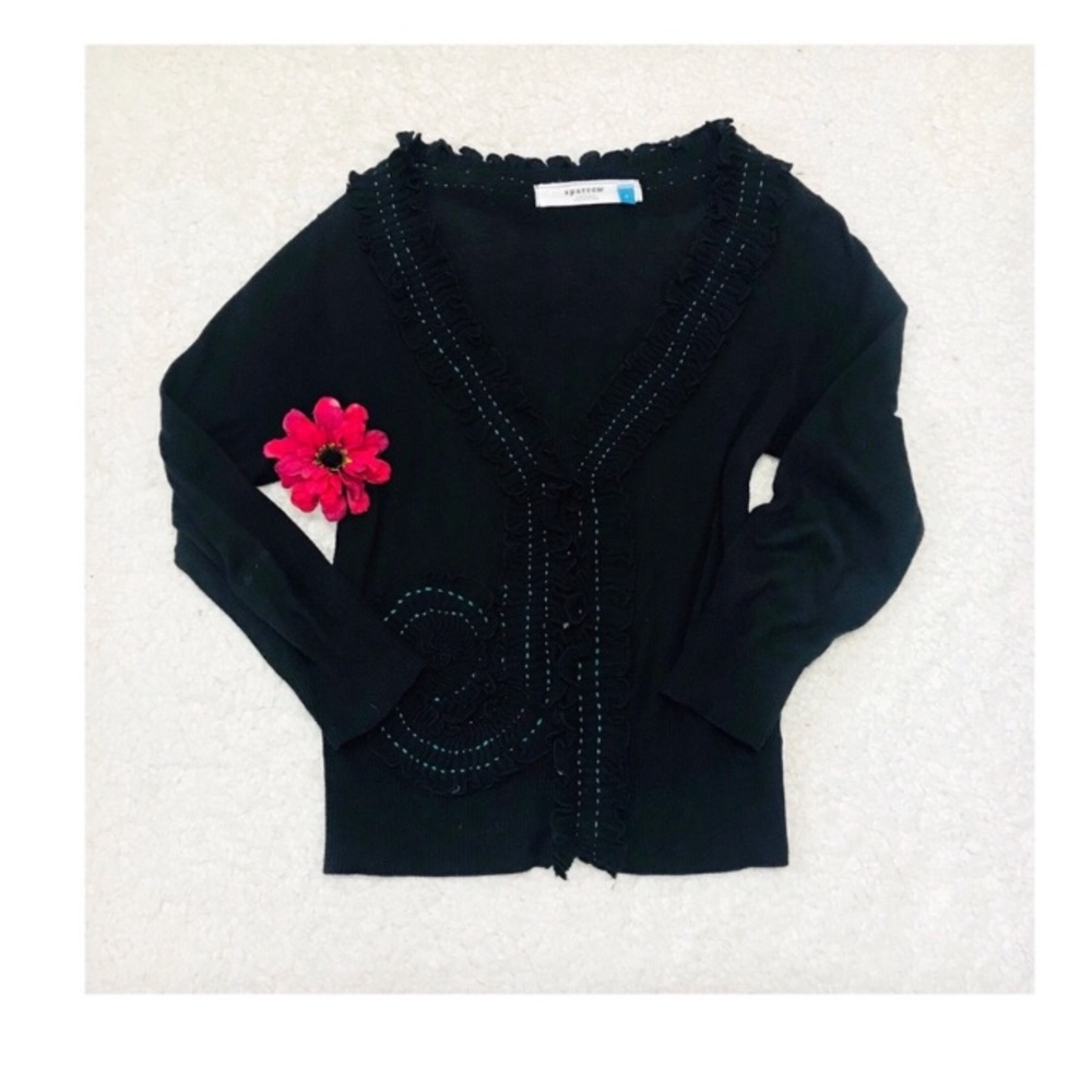 Anthropologie sparrow swirly cardigan sweater